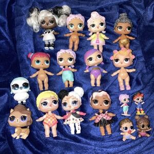 LOL Surprise Mixed Lot of Mini Dolls And Pet 17 Total